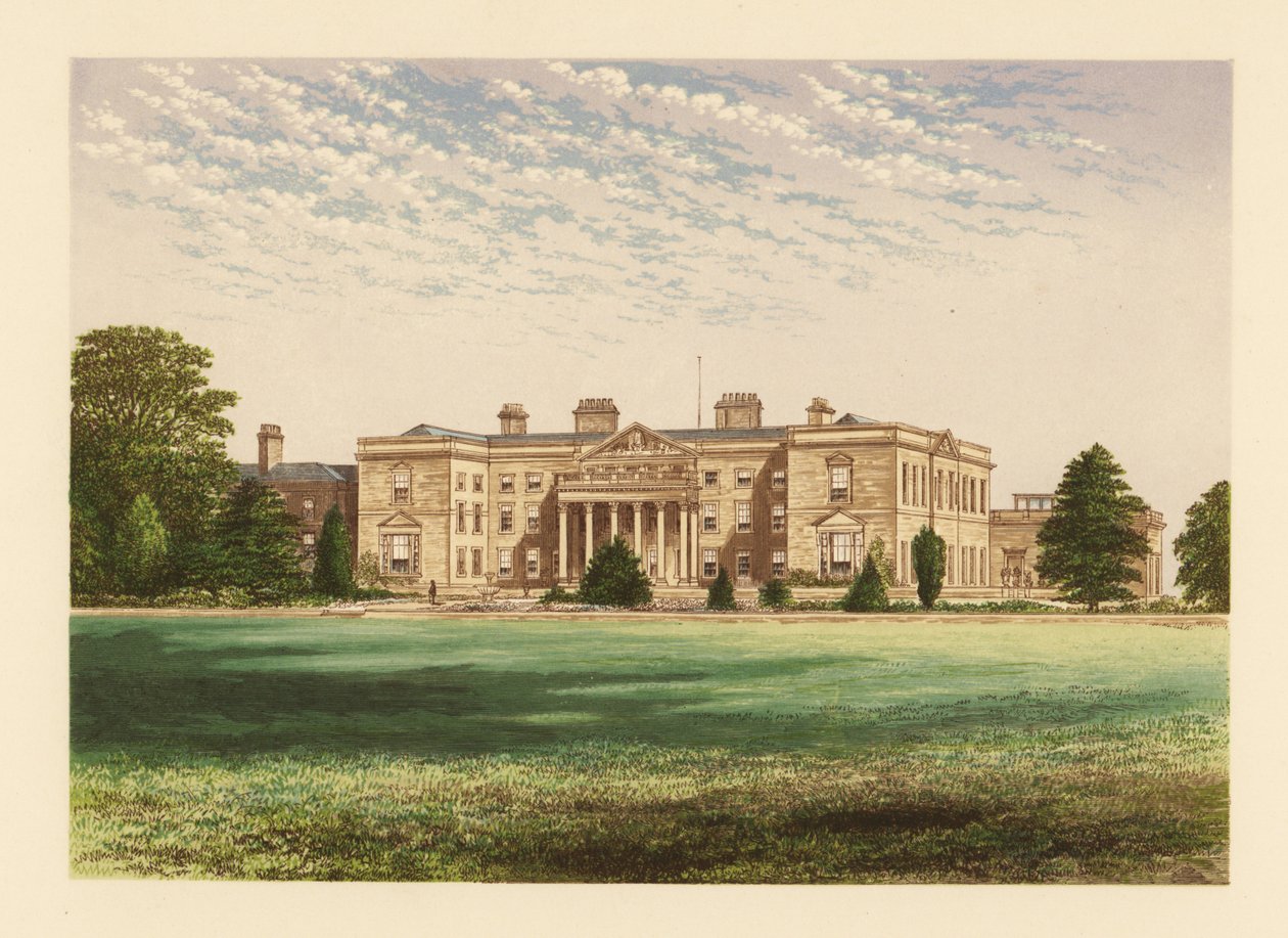 Gopsall Hall, Leicestershire, England. av Alexander Francis (after) Lydon