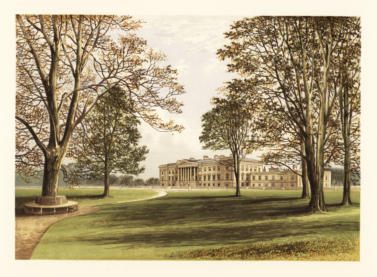 Hamilton Palace, Lanarkshire, Skottland. ,1880 (gravyr) av Alexander Francis (after) Lydon