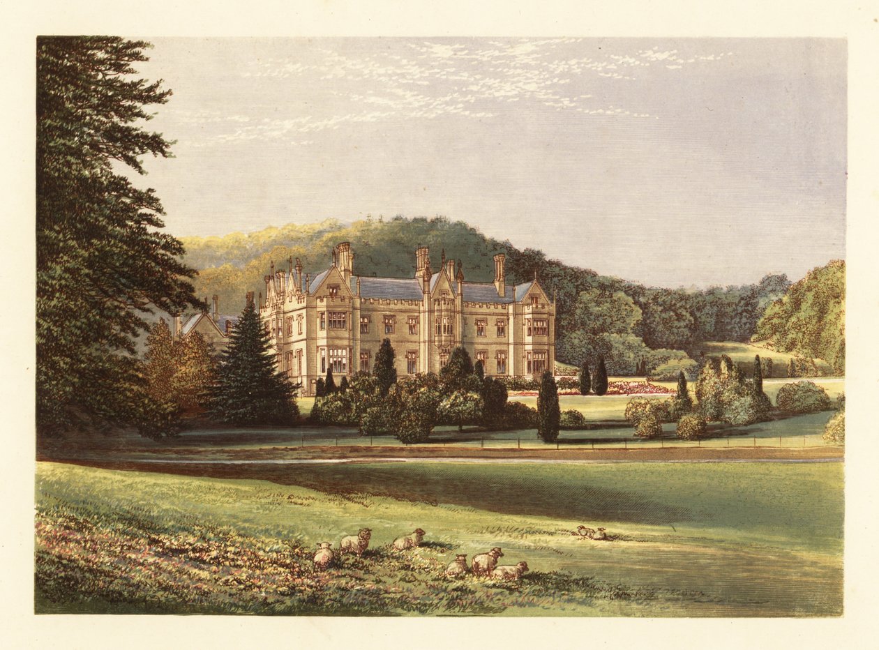 Mamhead, Devon, England. ,1880 (gravyr) av Alexander Francis (after) Lydon