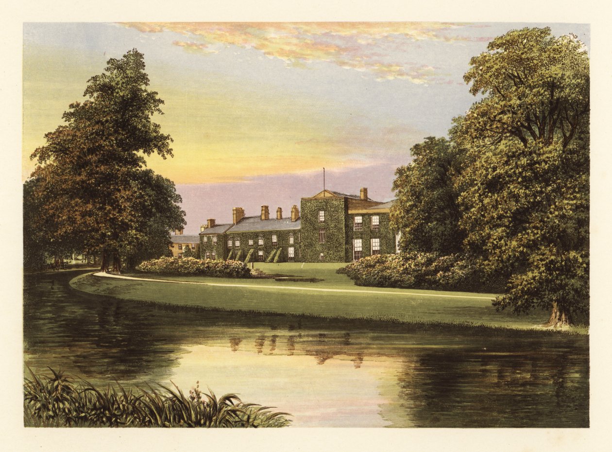 Netherhall, Cumberland, England. ,1880 (gravyr) av Alexander Francis (after) Lydon