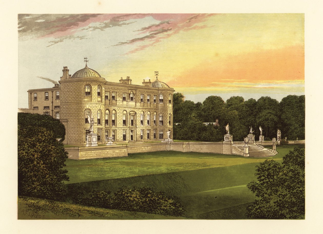 Powerscourt, grevskapet Wicklow, Irland. av Alexander Francis (after) Lydon