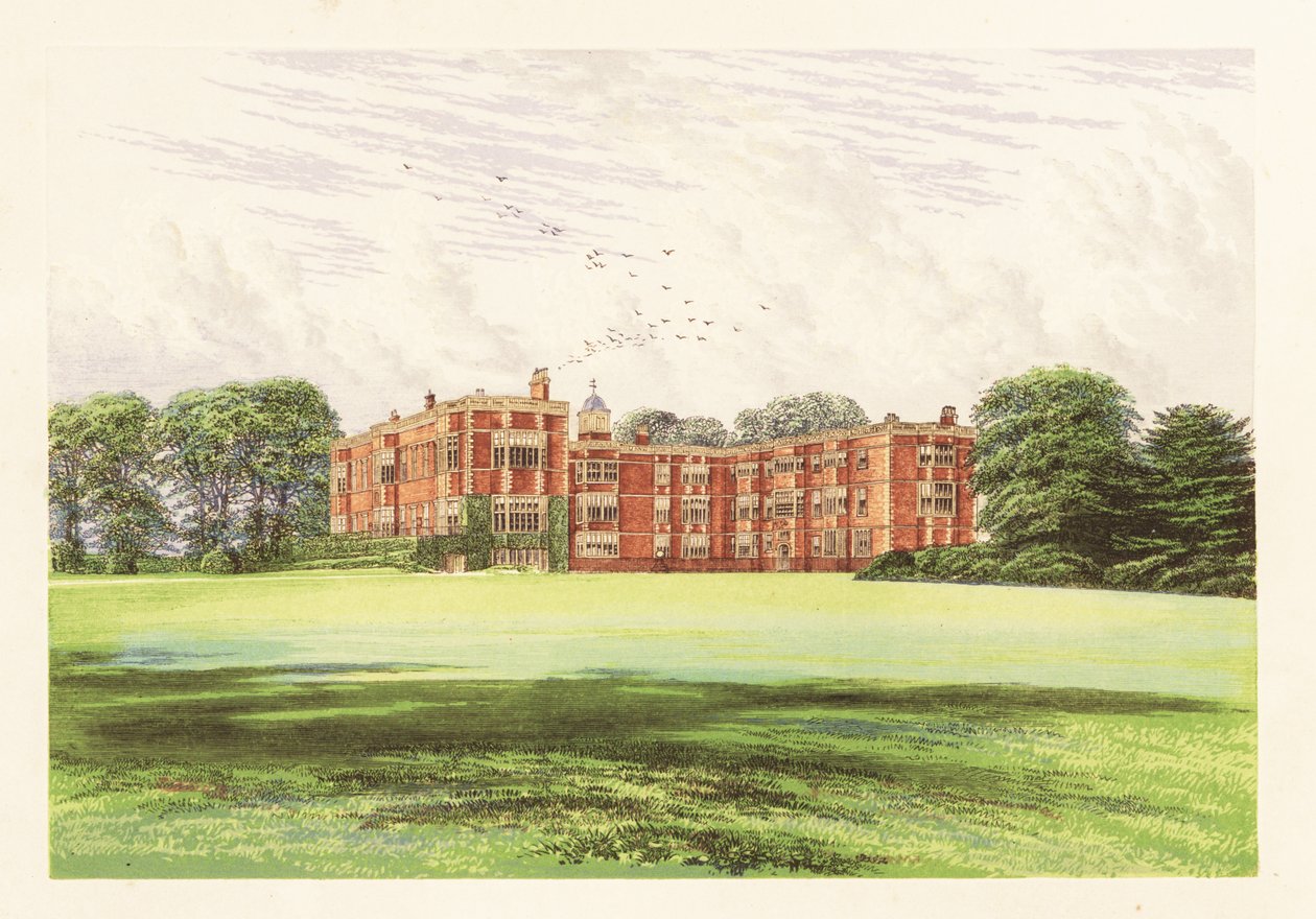 Temple Newsam, Yorkshire, England. ,1880 (gravyr) av Alexander Francis (after) Lydon