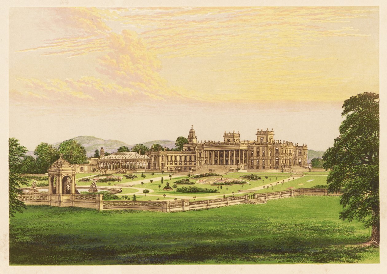 Witley Court, Worcestershire, England. 1880 (gravyr) av Alexander Francis (after) Lydon