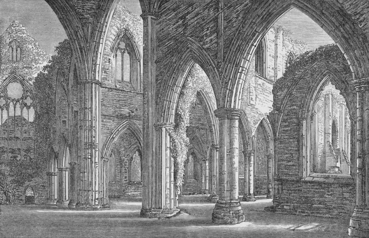 Från South Transept, Tintern Abbey, c1885, 1897 av Alexander Francis Lydon