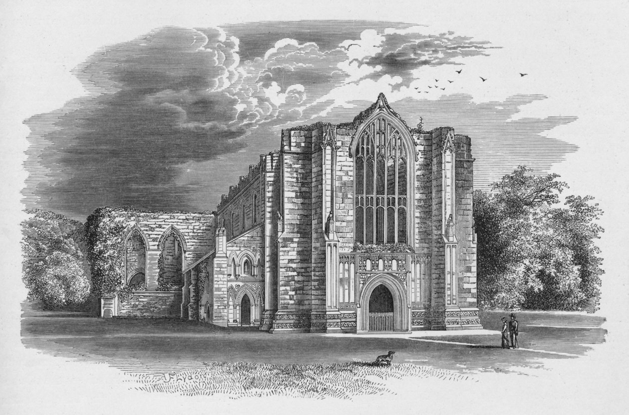 Från väst, Bolton Priory, c1880, 1897 av Alexander Francis Lydon