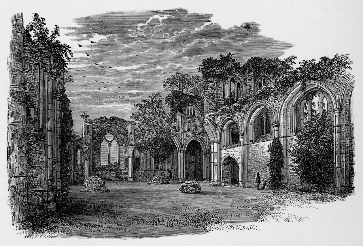 Interiör, Looking East, Netley Abbey, c1880, 1897 av Alexander Francis Lydon