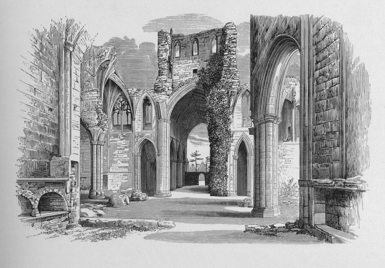 Nave and North and South Aisle, Melrose Abbey, c1880, 1897 av Alexander Francis Lydon