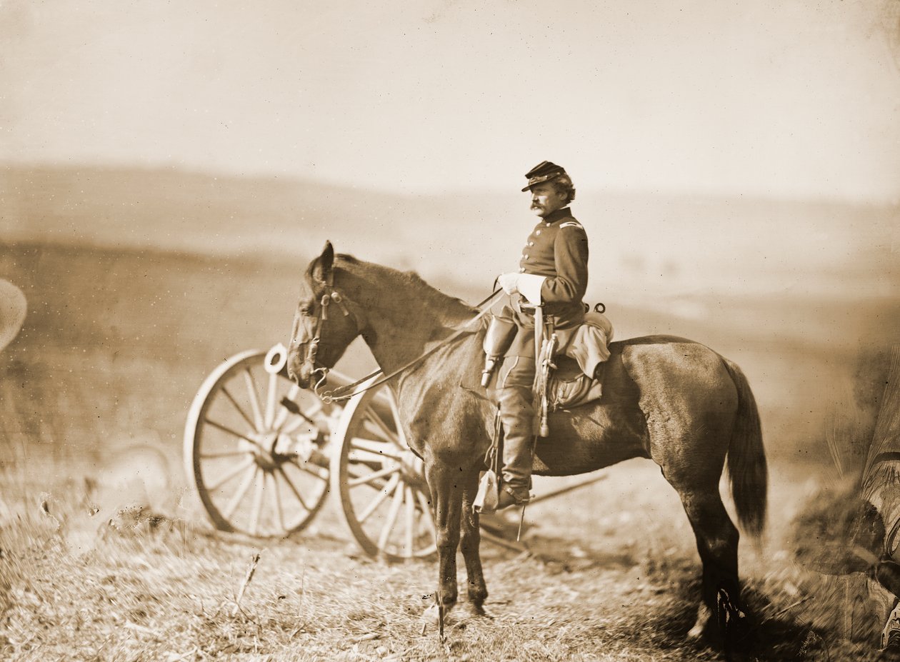 American Civil War Aide-de-Camp till häst av Alexander Gardner