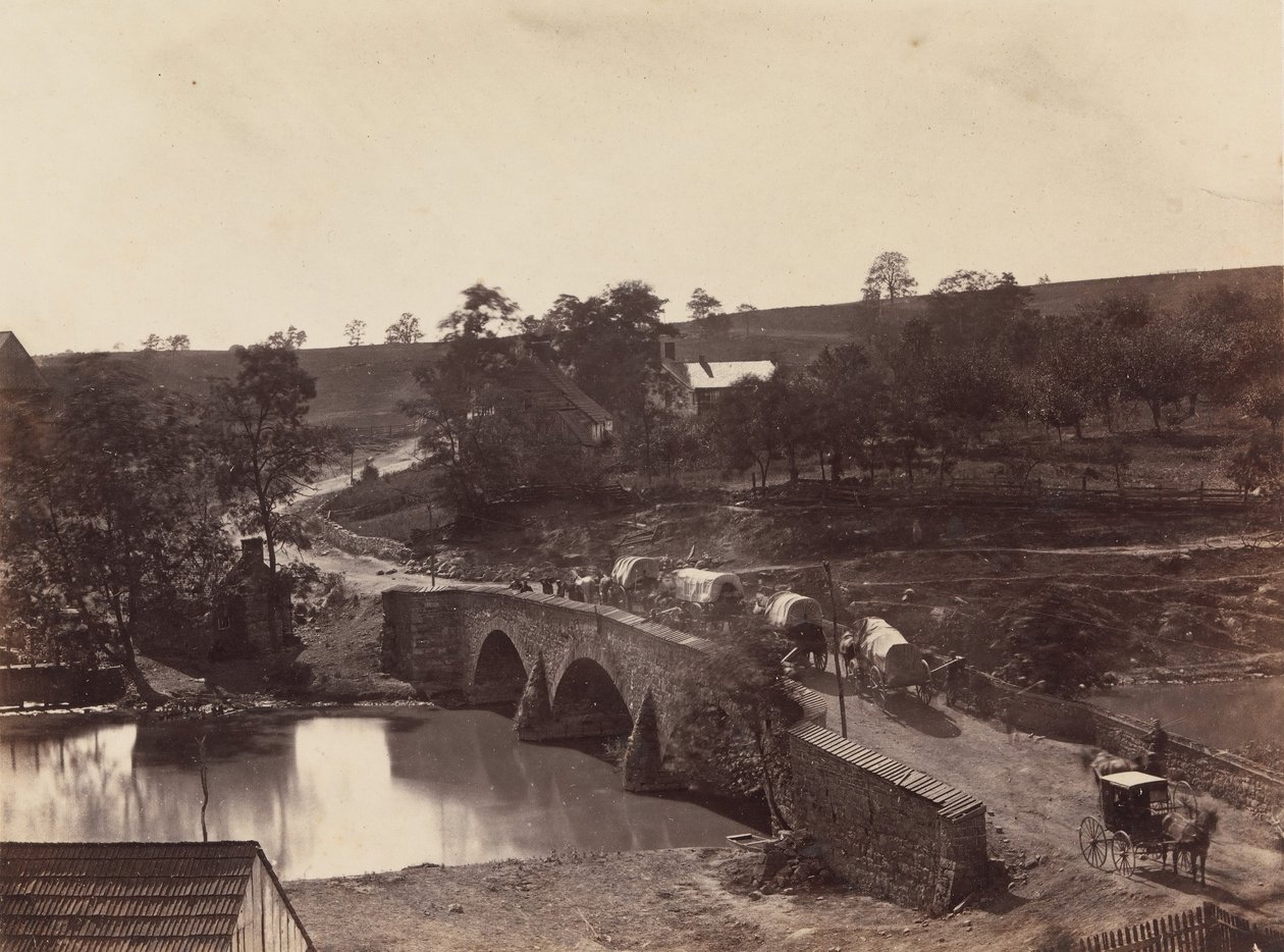 Antietam Bridge, On the Sharpsburgh and Boonsboro Turnpike, nr 3, september 1862, 1862. av Alexander Gardner