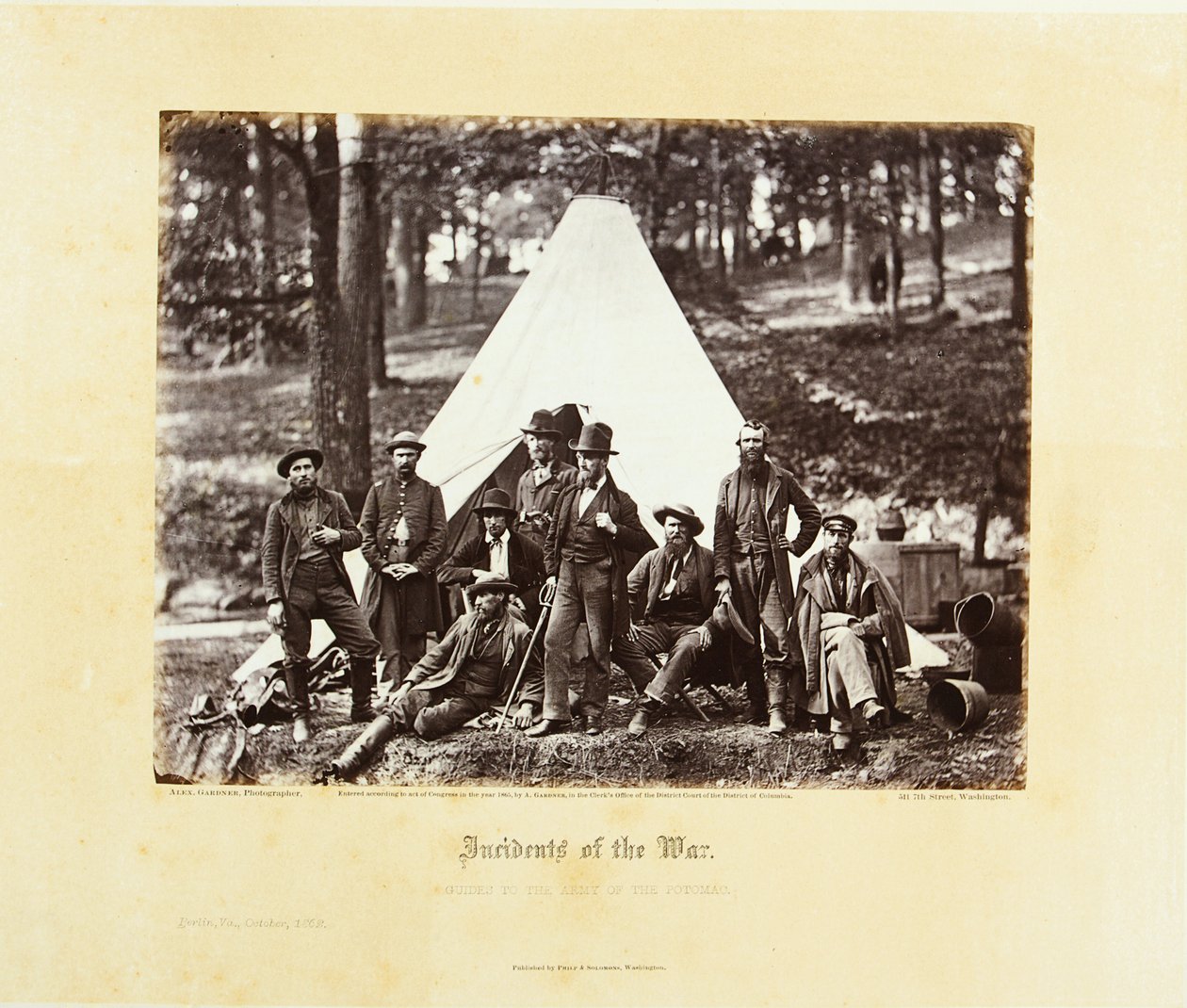 Gardners fotografiska skissbok om kriget, Washington: Philip & Solomons av Alexander Gardner