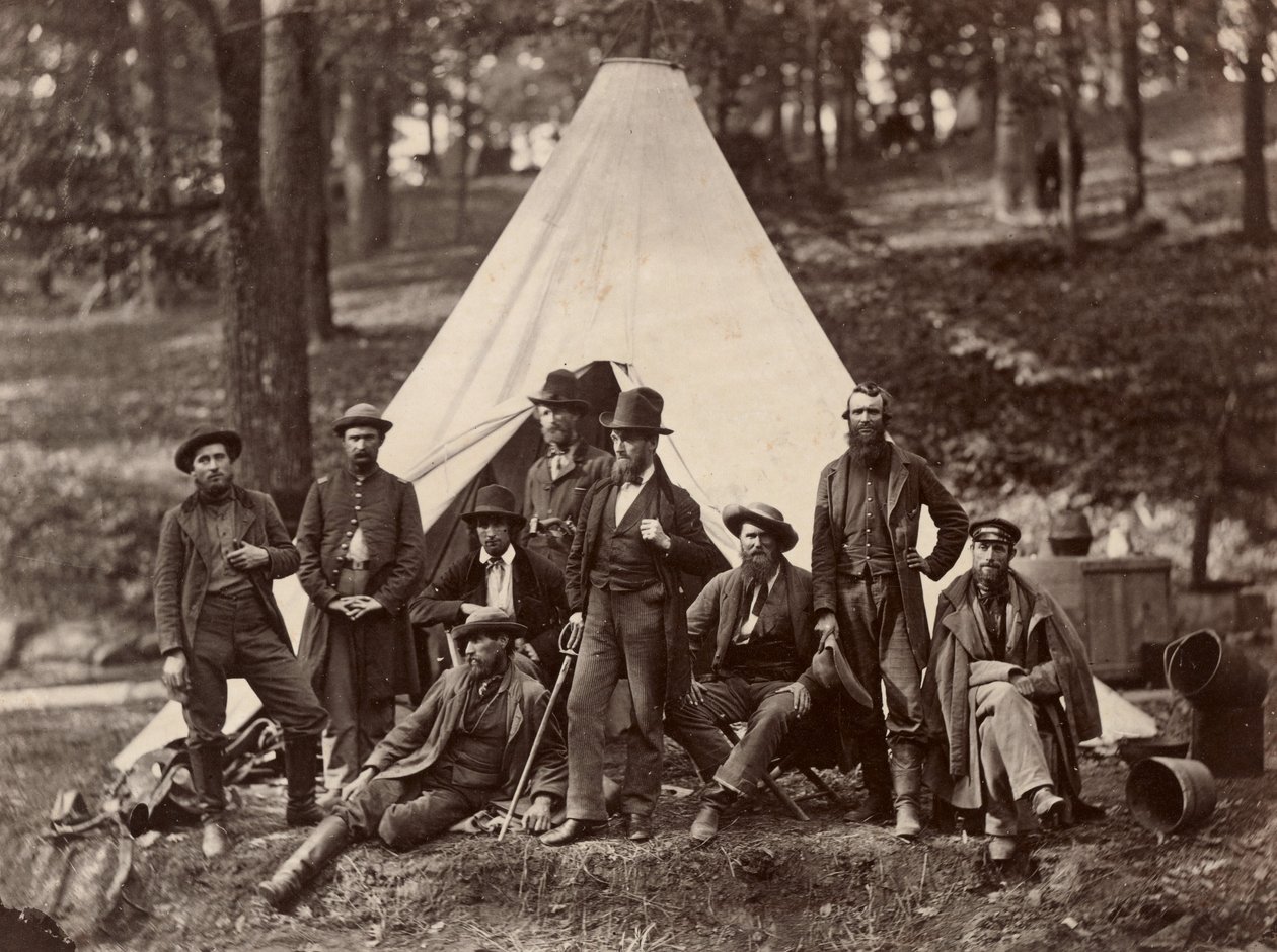 Grupp av guider för Army of the Potomac av Alexander Gardner