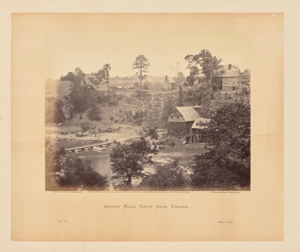 Jericho Mills, North Anna, Virginia av Alexander Gardner
