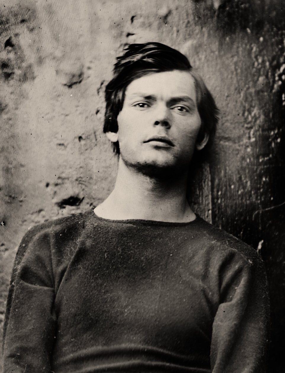 Lewis Powell i handledsjärn ombord på USS Saugus, 1865 av Alexander Gardner