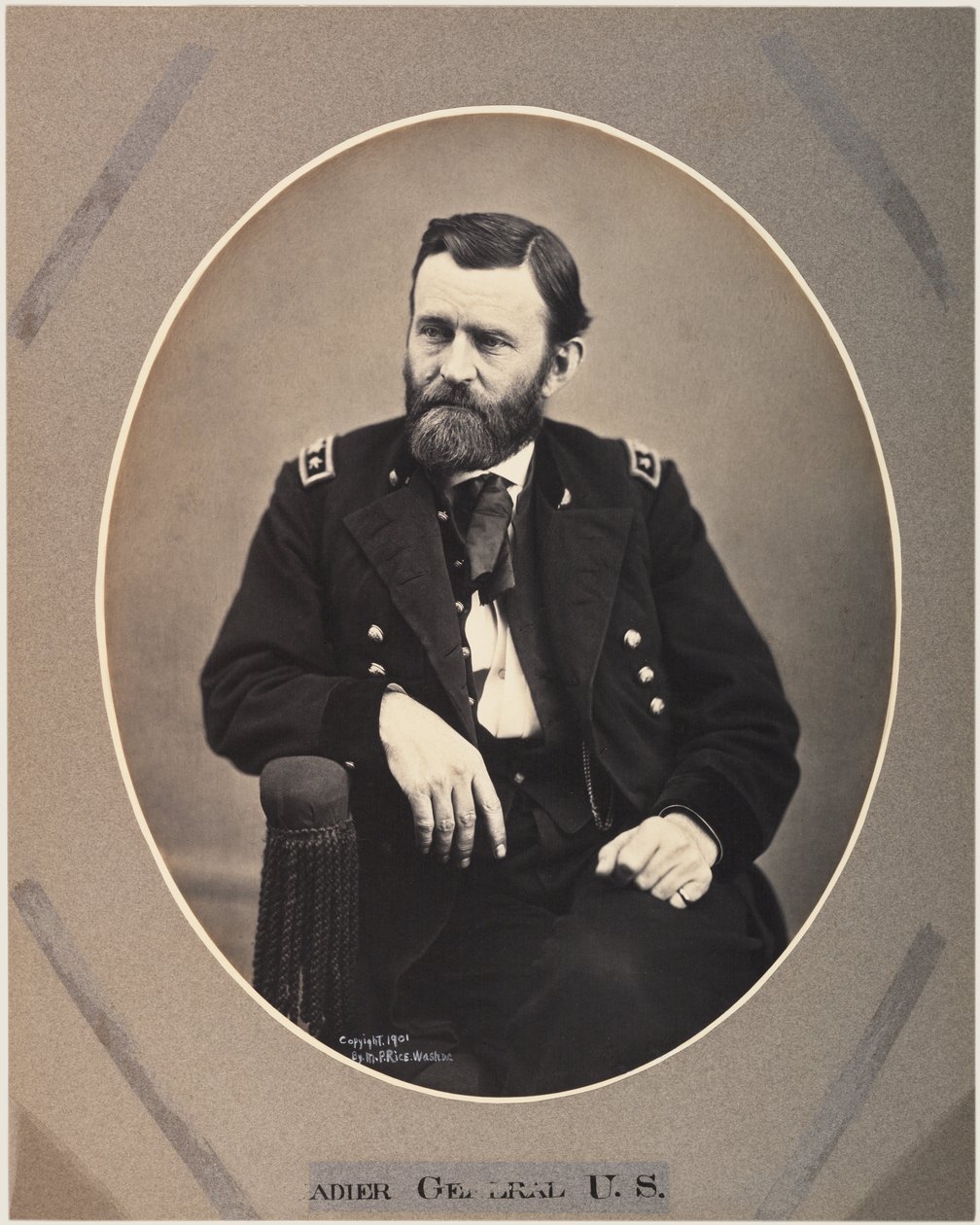 Platinaristryck av Ulysses S. Grant, 1865, tryckt 1901 (sepiafoto) av Alexander Gardner
