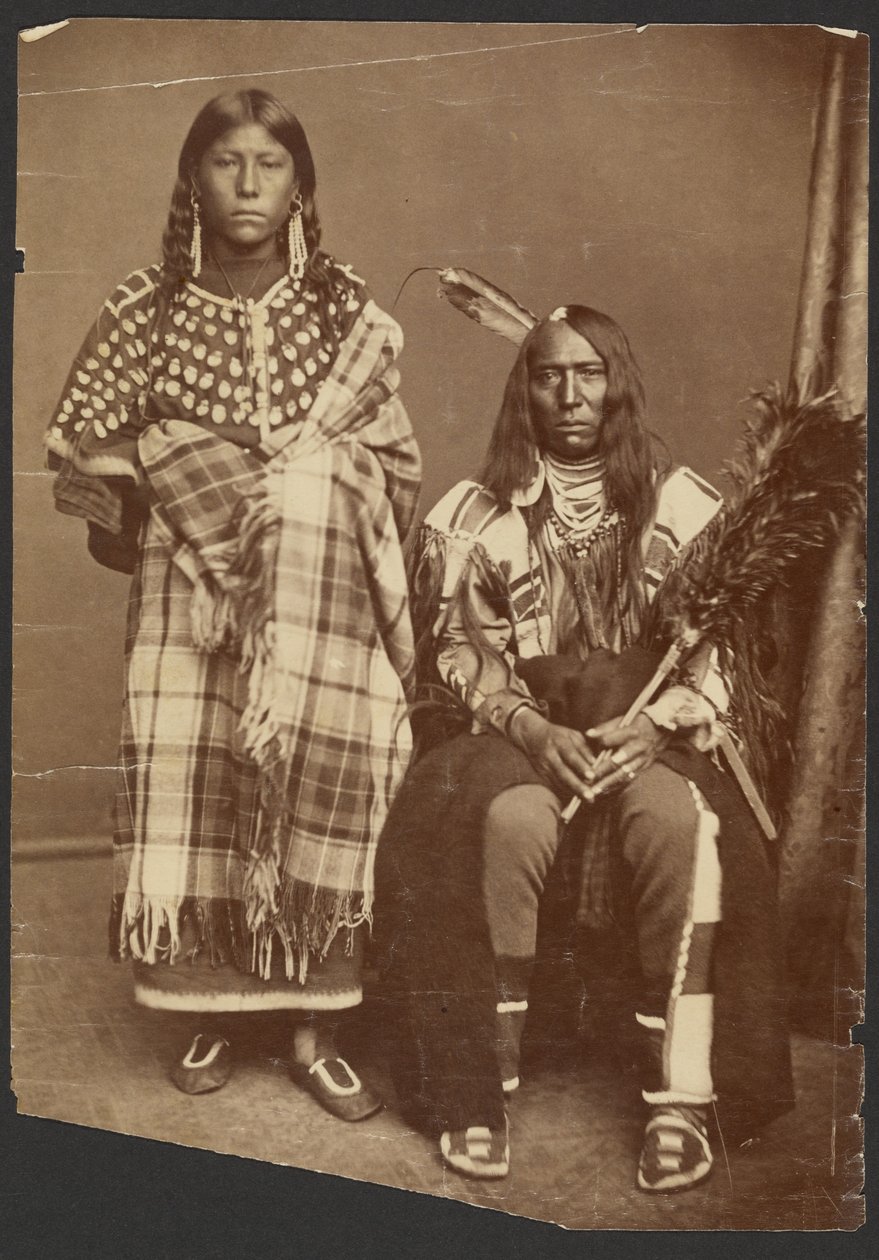 [Oidentifierat indiansk par] av Alexander Gardner