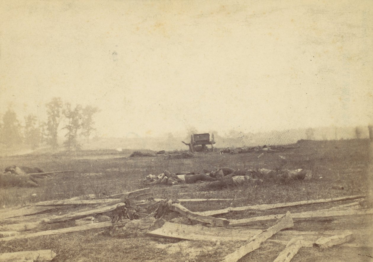 Utsikt över slagfältet i Antietam, september 1862, 1862. av Alexander Gardner