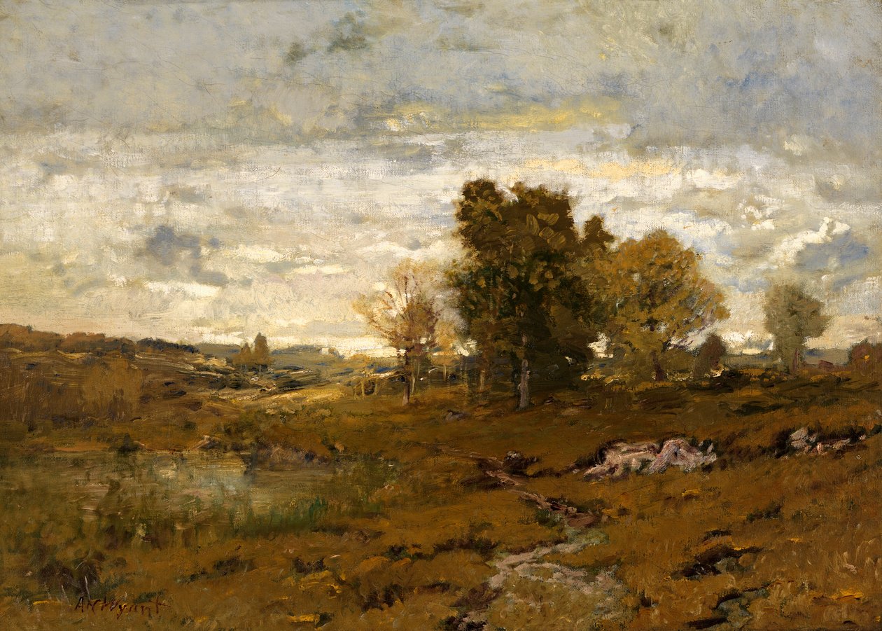 Höst i Arkville, mitten av slutet av 1800-talet. av Alexander Helwig Wyant