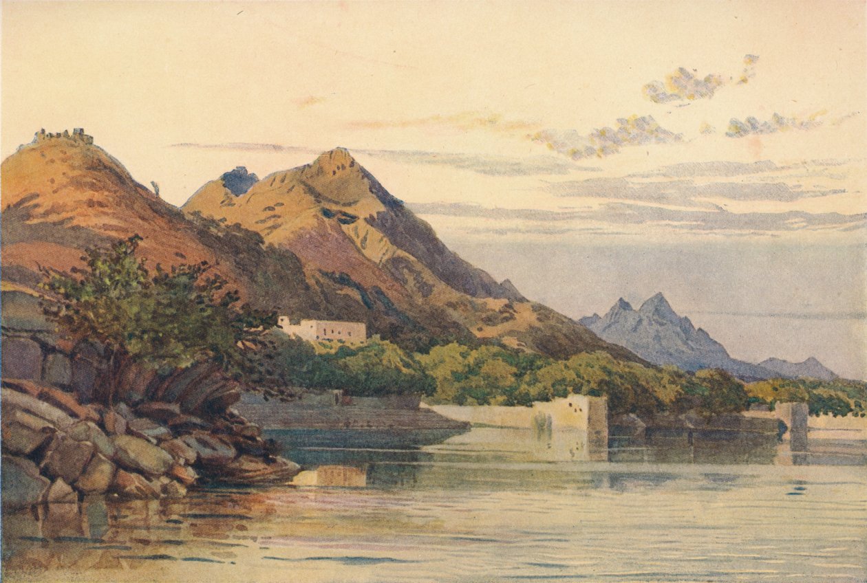 Ana Sagar, Ajmere, c1880 1905. av Alexander Henry Hallam Murray