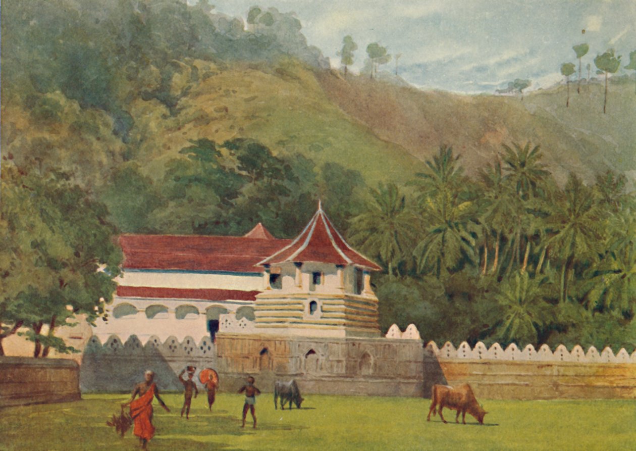 The Temple of the Tooth, Kandy - Exteriör, c1880 1905. av Alexander Henry Hallam Murray