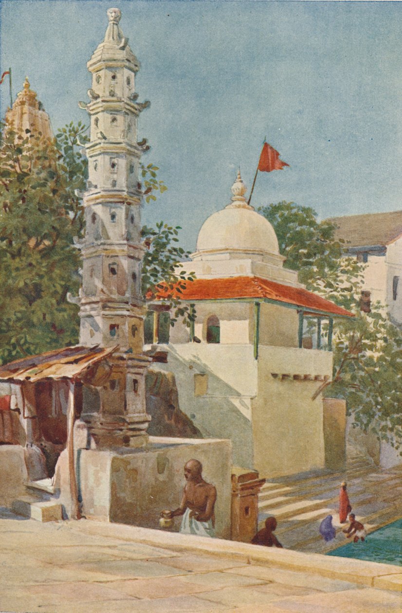 Walkeshwar-templet, Bombay, c1880 1905. av Alexander Henry Hallam Murray