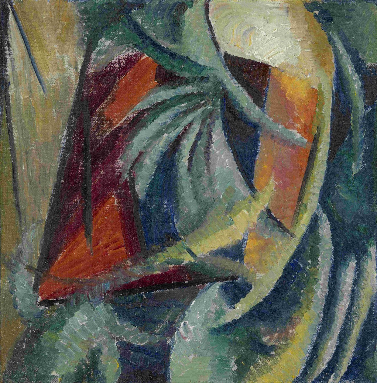 Abstrakt komposition, 1913-1914 av Alexander Bogomazov