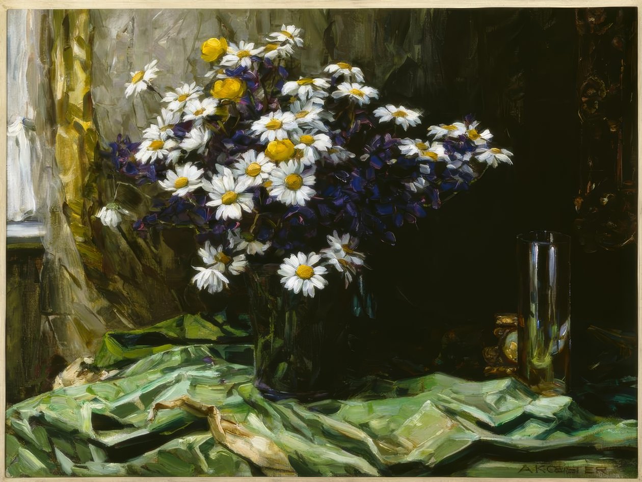 A. Koester, Stilleben med blommor av Alexander Köster