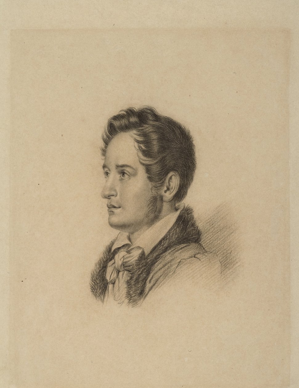 Porträtt av författaren Alexander Herzen 1812-1870, ca 1836 av Alexander Lavrentievich Vitberg