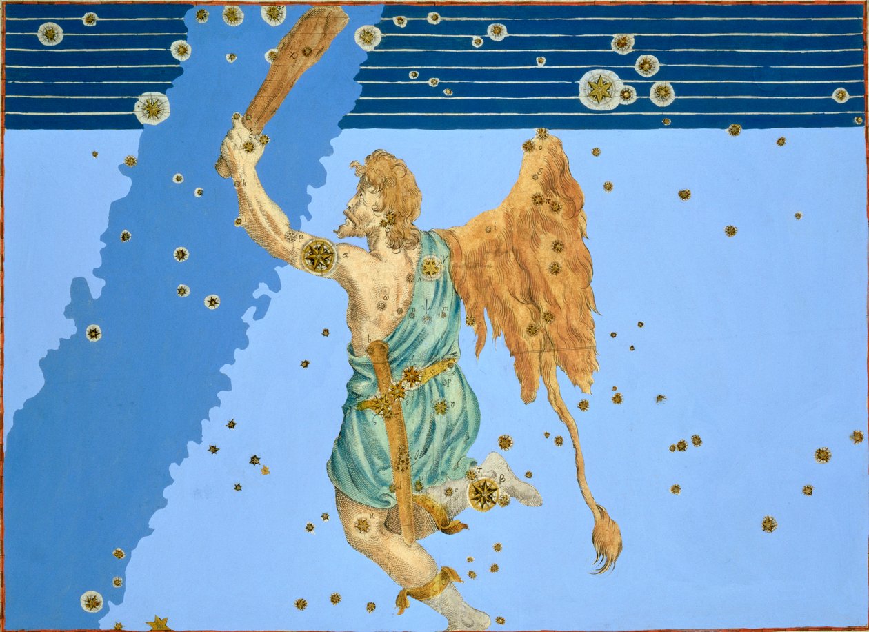 Stjärnbilden Orion, 1603 av Alexander Mair