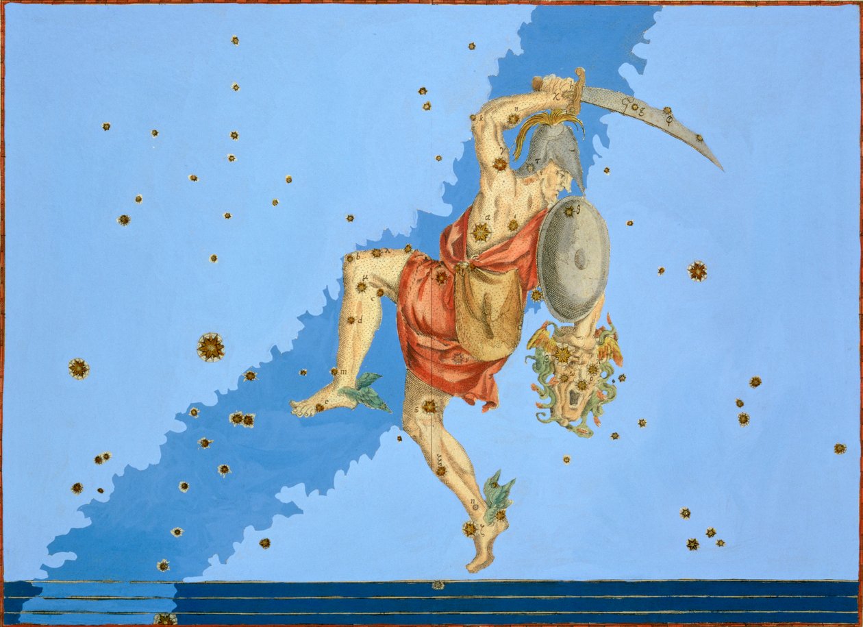 Stjärnbilden Perseus, 1603 av Alexander Mair