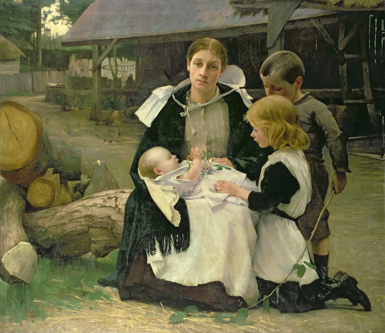 The New Baby av Alexander Mann