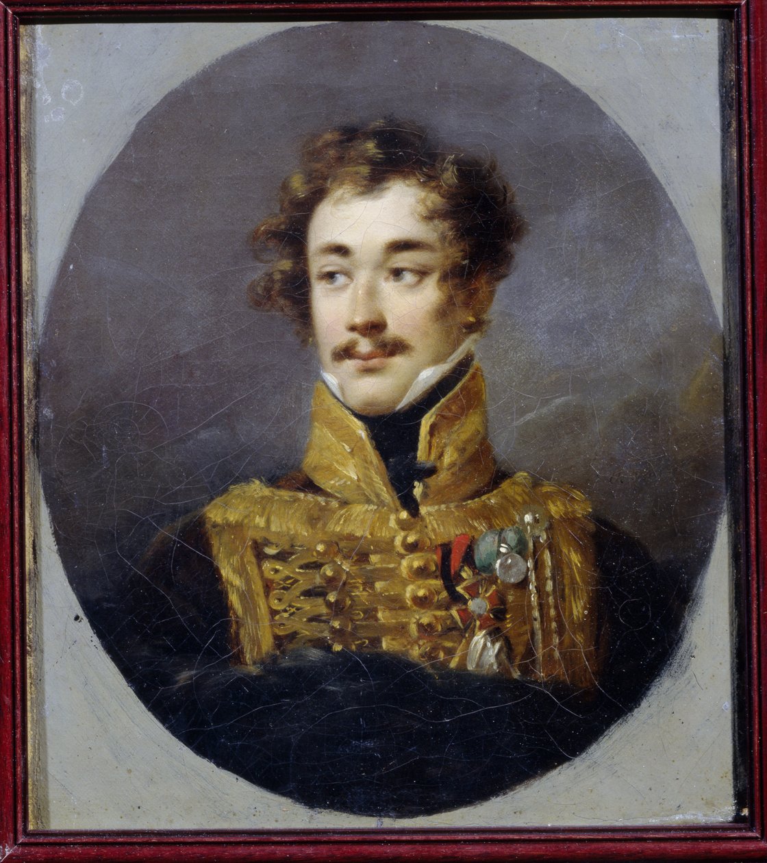 Porträtt av greve Alexander Olsufyev (1790-1853). (Porträtt av greve Alexander Olsufyev). Målning av Alexander (Alexandre) Molinari (1772-1831), olja på duk av Alexander Molinari