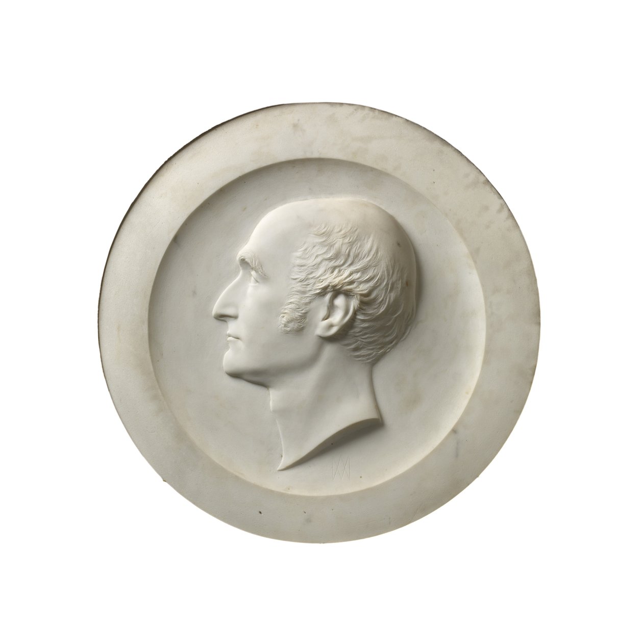 Profilporträtt av Revd Dr Henry Wellesley, 1856 (carraramarmor) av Alexander Munro