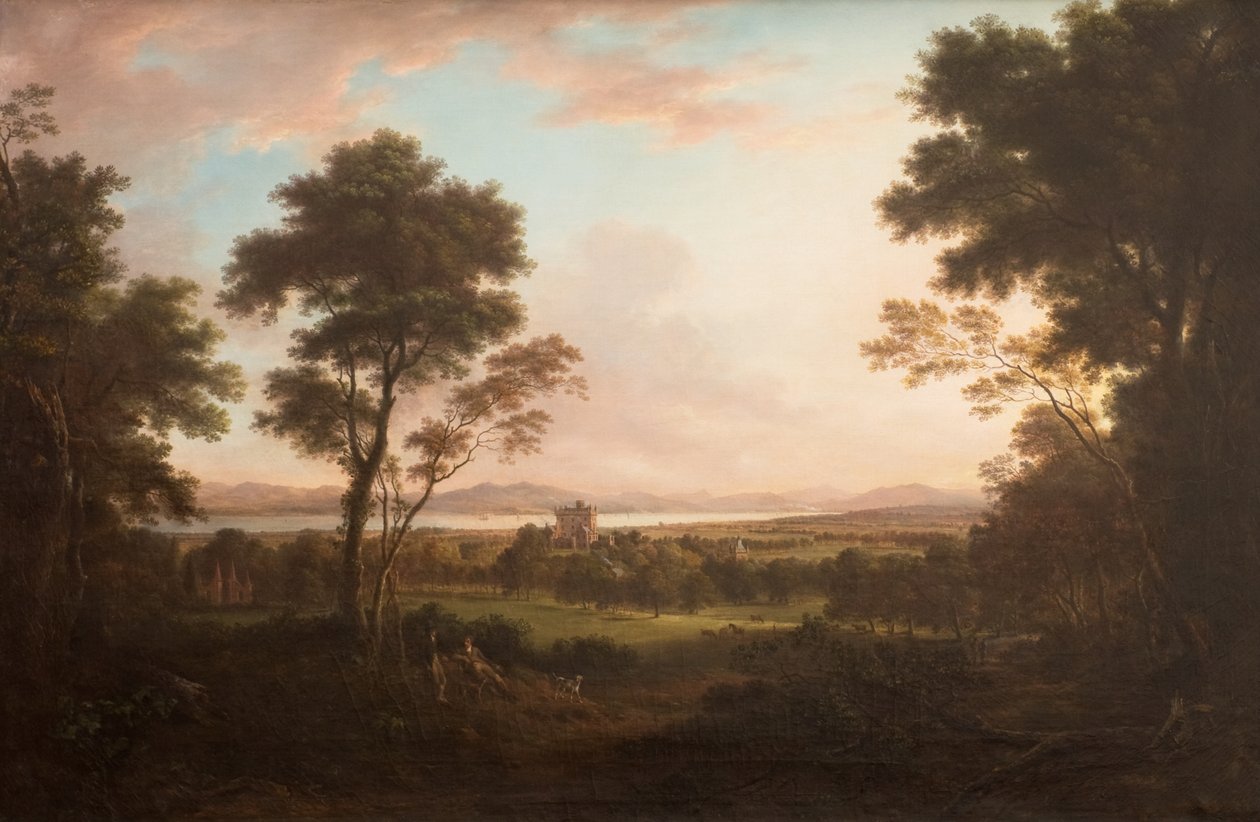 Castle Huntly, ca 1800 (olja på duk) av Alexander Nasmyth
