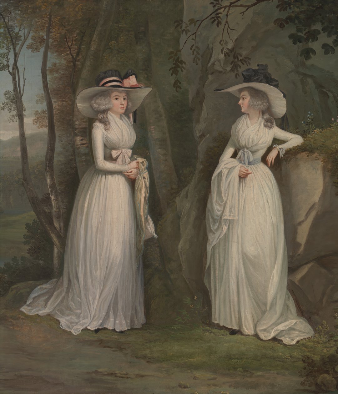 Eleanor och Margaret Ross, mellan 1785 och 1790. av Alexander Nasmyth