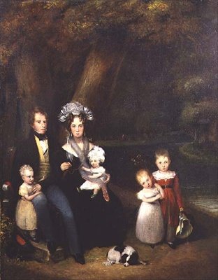 Familjegrupp eller konversationsstycke, ca 1840 av Alexander Nasmyth