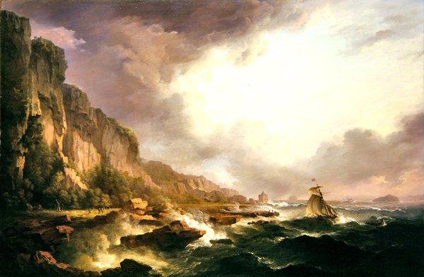 Portencross - At the Mouth of the Clyde (olja på duk) av Alexander Nasmyth