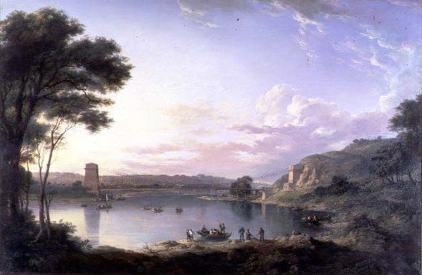 Union Bridge nära Berwick on Tweed, ca 1819 (olja på duk) av Alexander Nasmyth