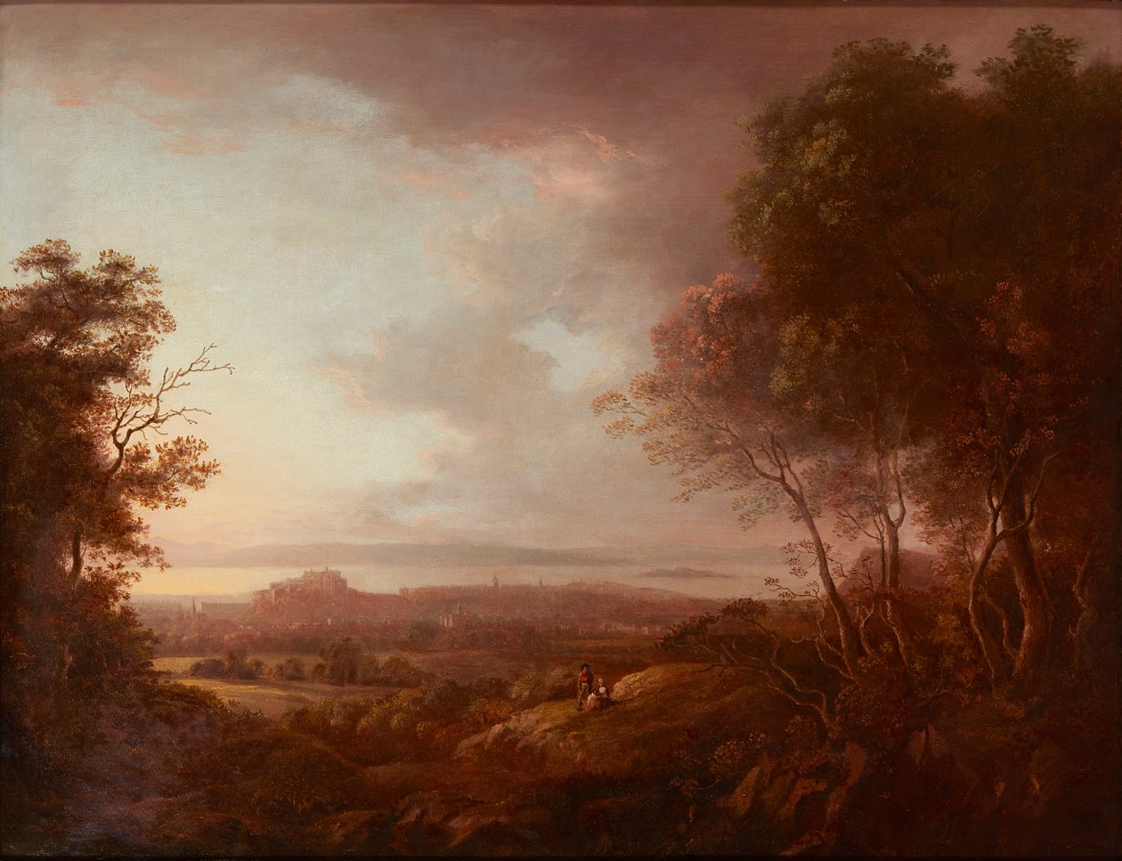 Utsikt över Edinburgh från Blackford Hill (på duk) av Alexander Nasmyth