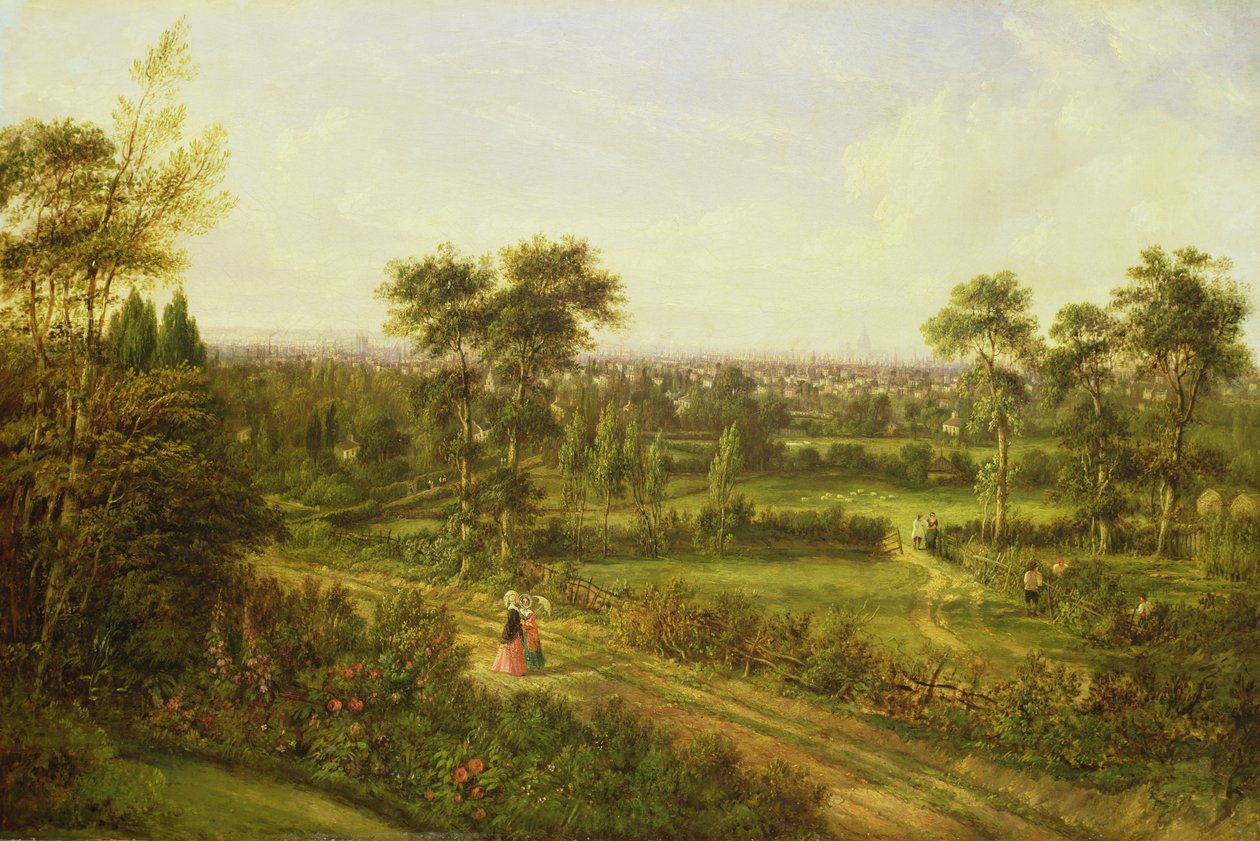 Utsikt över London från Denmark Hill av Alexander Nasmyth
