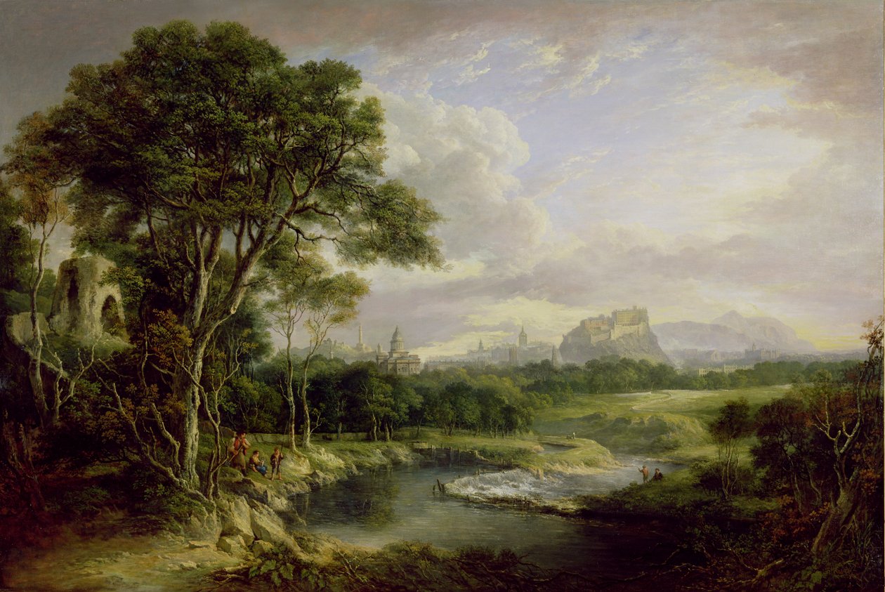 Utsikt över staden Edinburgh, ca 1822 (olja på duk) av Alexander Nasmyth