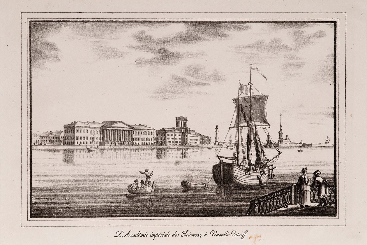 The Academy of Sciences Series Views of Saint Petersburg, 1820-tal av Alexander Pluchart