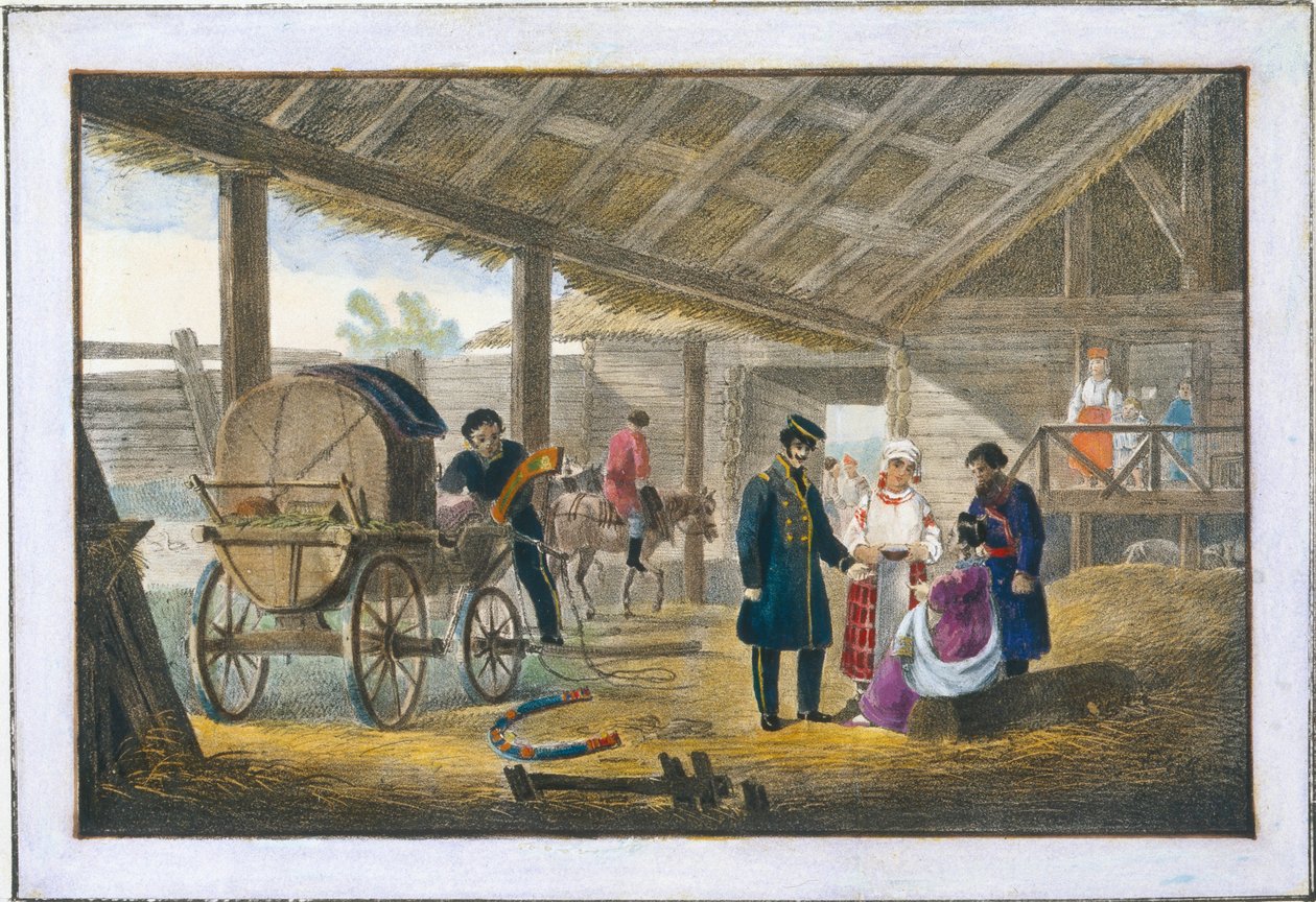Värdshuset vid vägkanten, 1820 av Alexander Pluchart