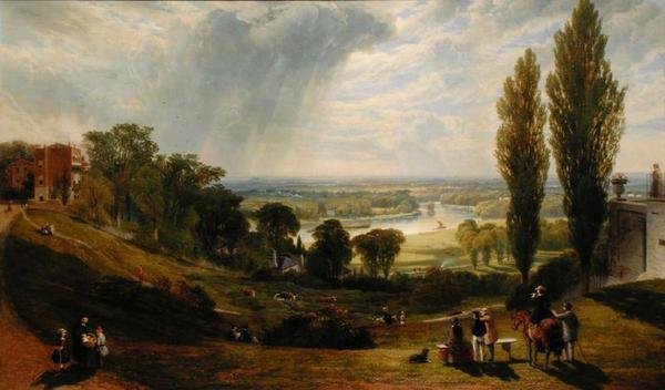 Utsikt från Richmond Hill (olja på duk) av Alexander Rolfe
