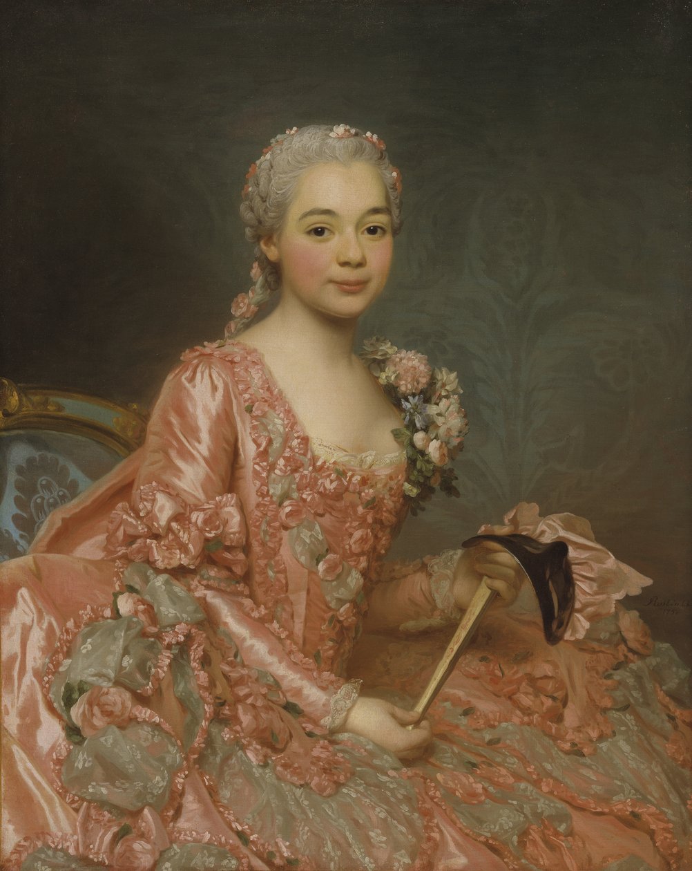 Friherrinnan av Neubourg-Cromière, 1756 av Alexander Roslin