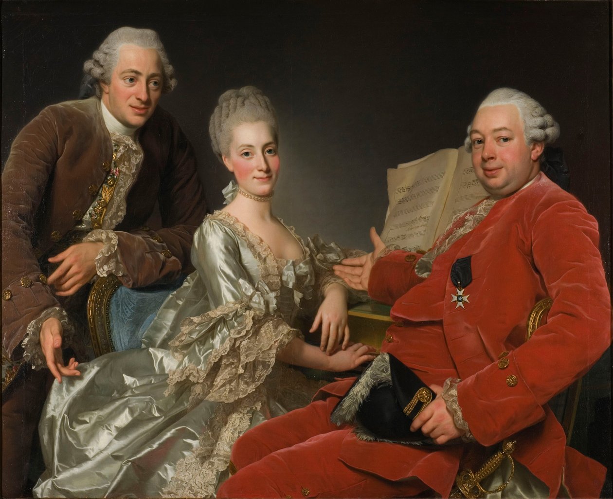John Jennings, hans bror och svägerska, 1769 av Alexander Roslin
