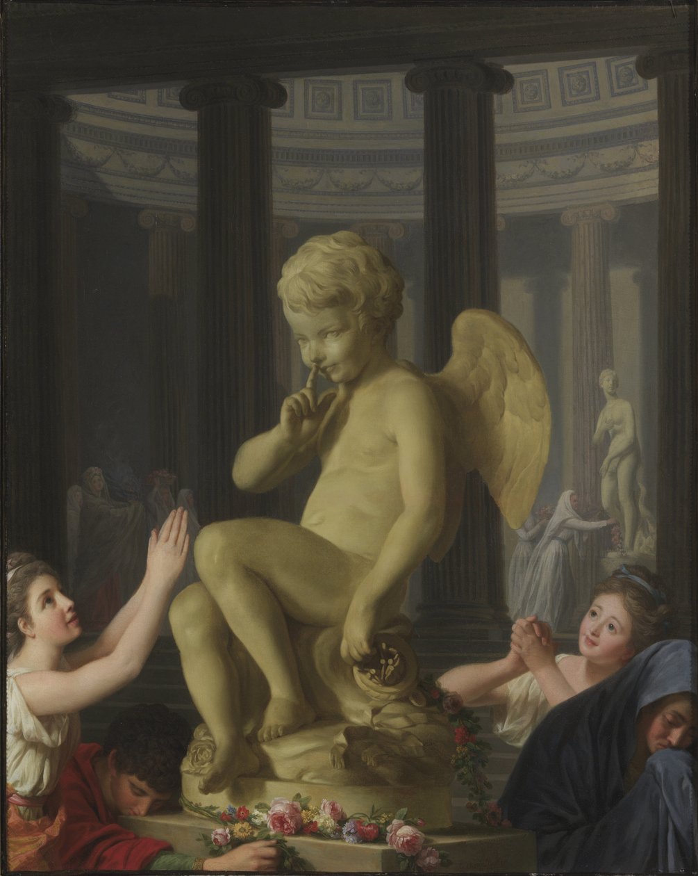 Le culte de Cupidon - Tillbedjan av Cupido, av Roslin, Alexander av Alexander Roslin