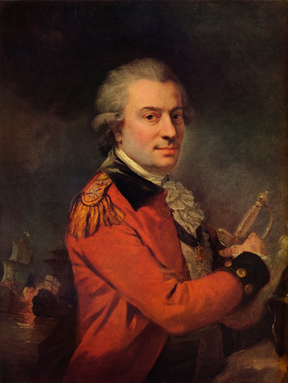 Porträtt av amiral De Suffren, 1700-talet, 1915 av Alexander Roslin