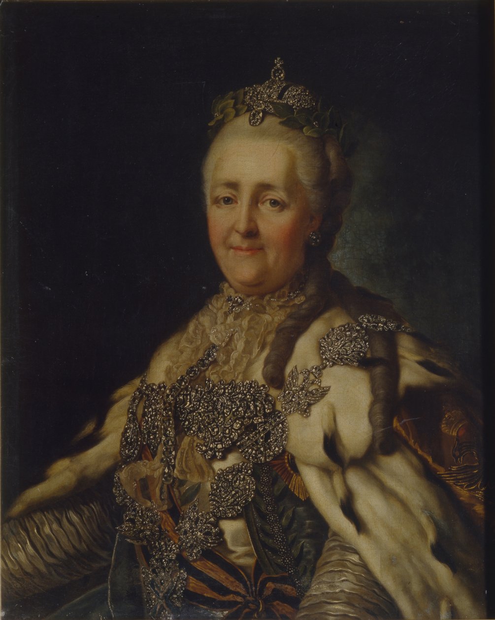 Porträtt av kejsarinnan Katarina II 1729-1796 av Alexander Roslin