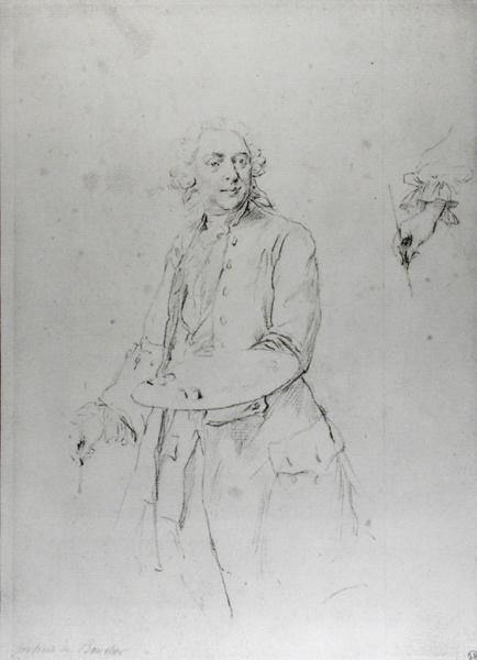 Porträtt av Francois Boucher (1703-70) av Alexander Roslin