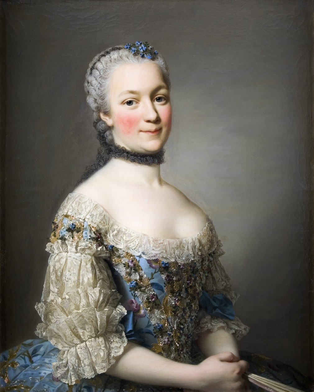 Porträtt av Katarzyna Mniszech, född Zamoyska 1722-1771, 1753 av Alexander Roslin